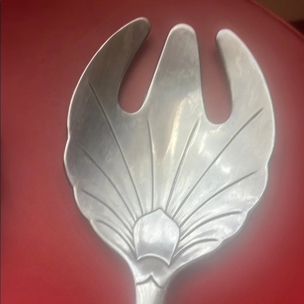 VTG 90s Arthur Court Salad Server Set with Rabbits